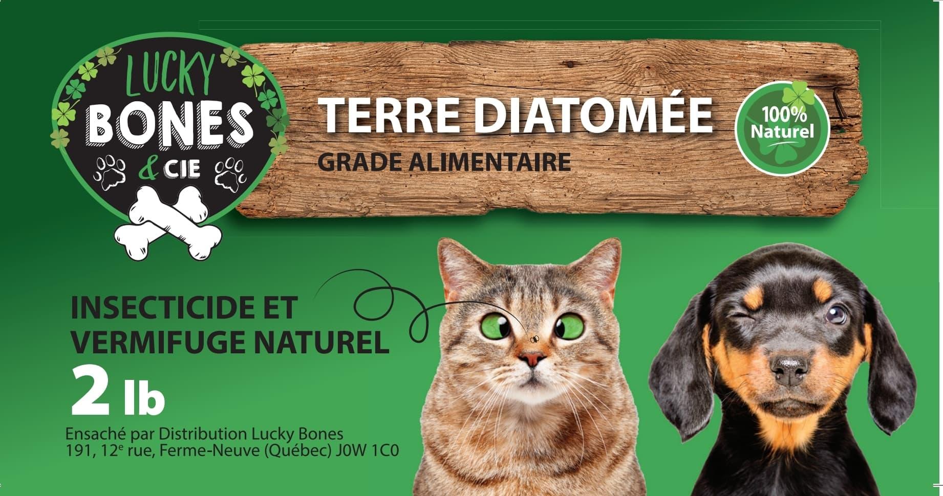 Poudre terre de diatomée antiparasitaire naturel pour chien et chat