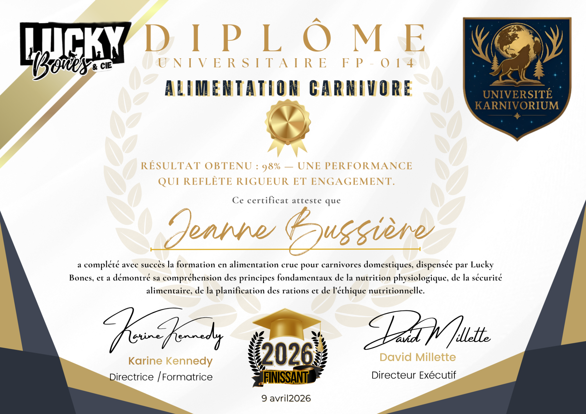 Jeanne bussiere alimentation